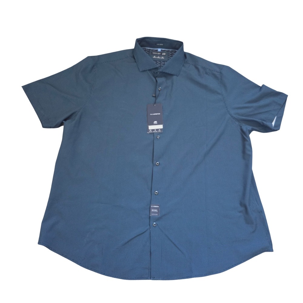 Cactus Man Ricky Singh Tech Stretch Button-Up Shirt Mens Size 3XL Blue S/S